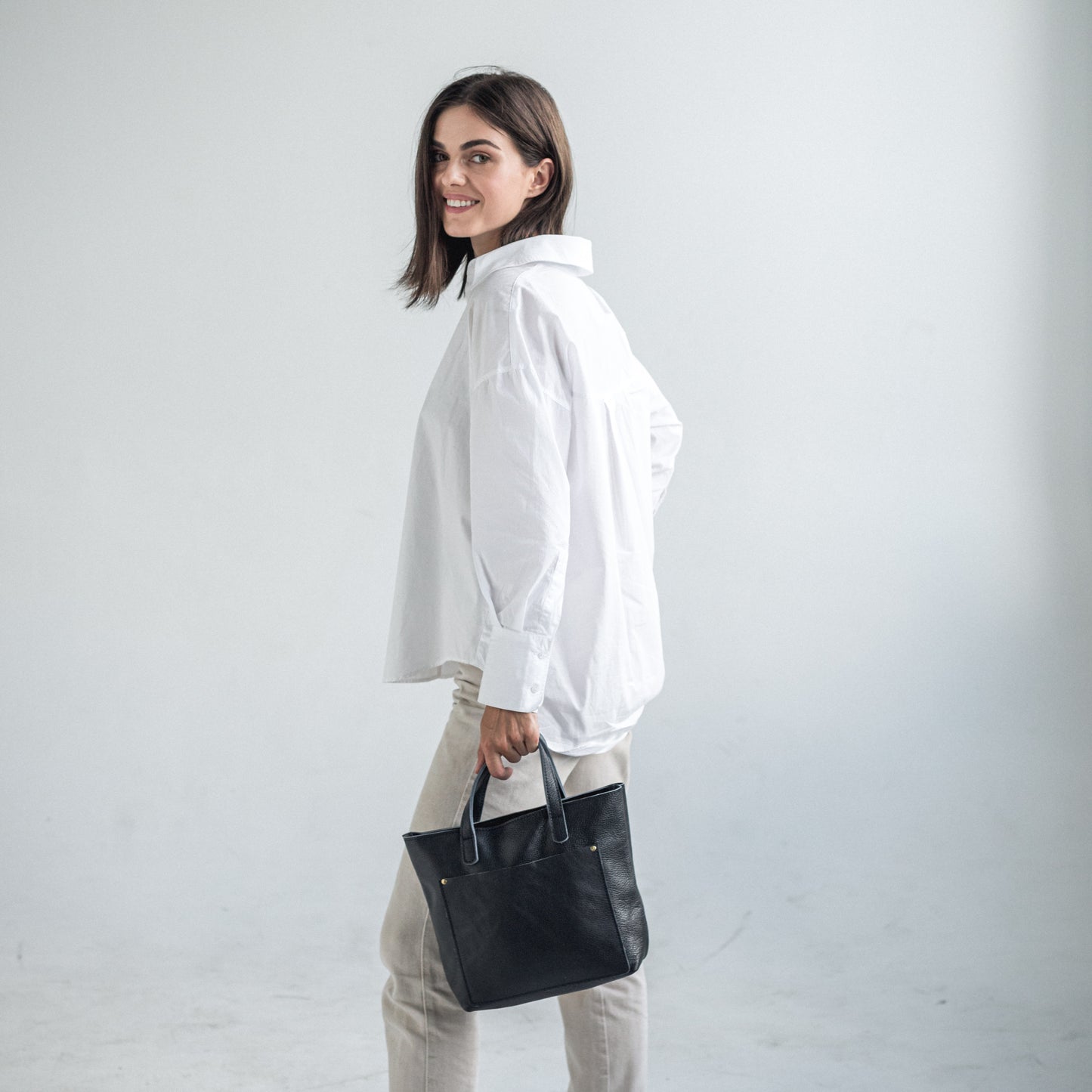 Everyday use leather mini bag