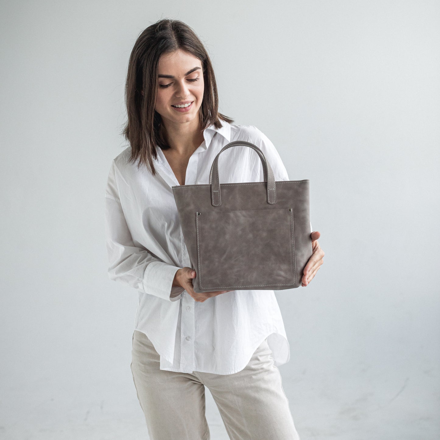 Leather women handbag