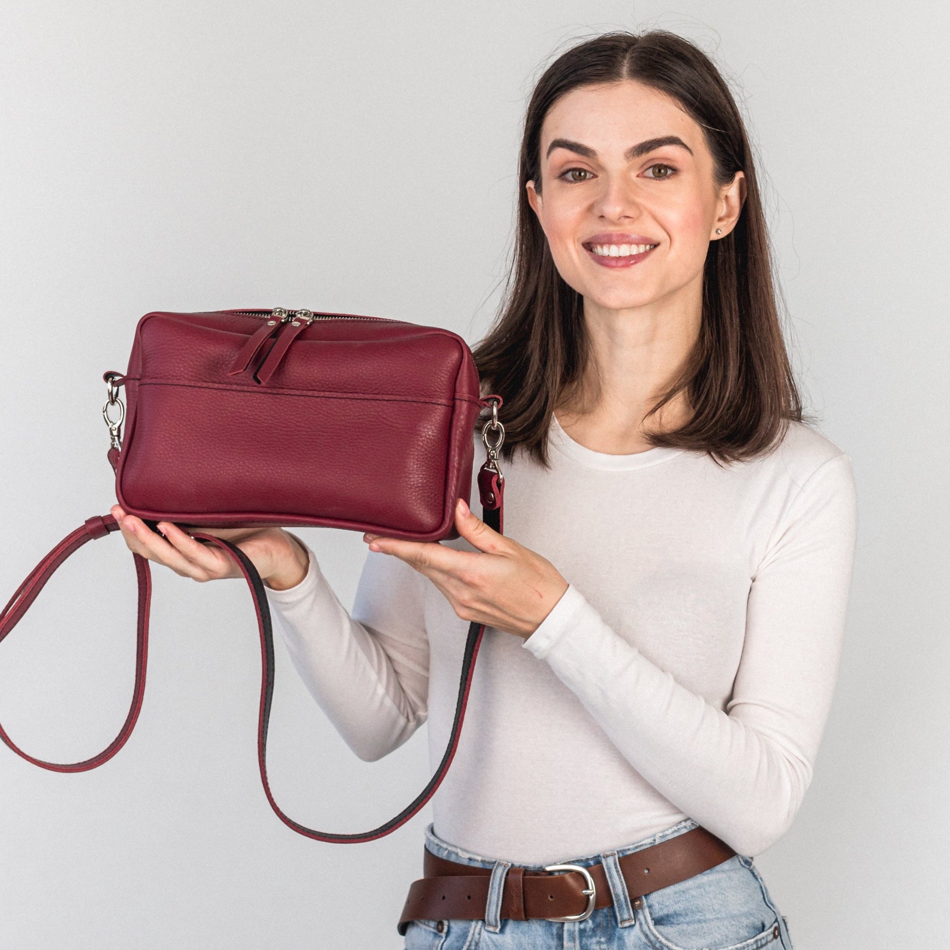 Leather crossbody bag 