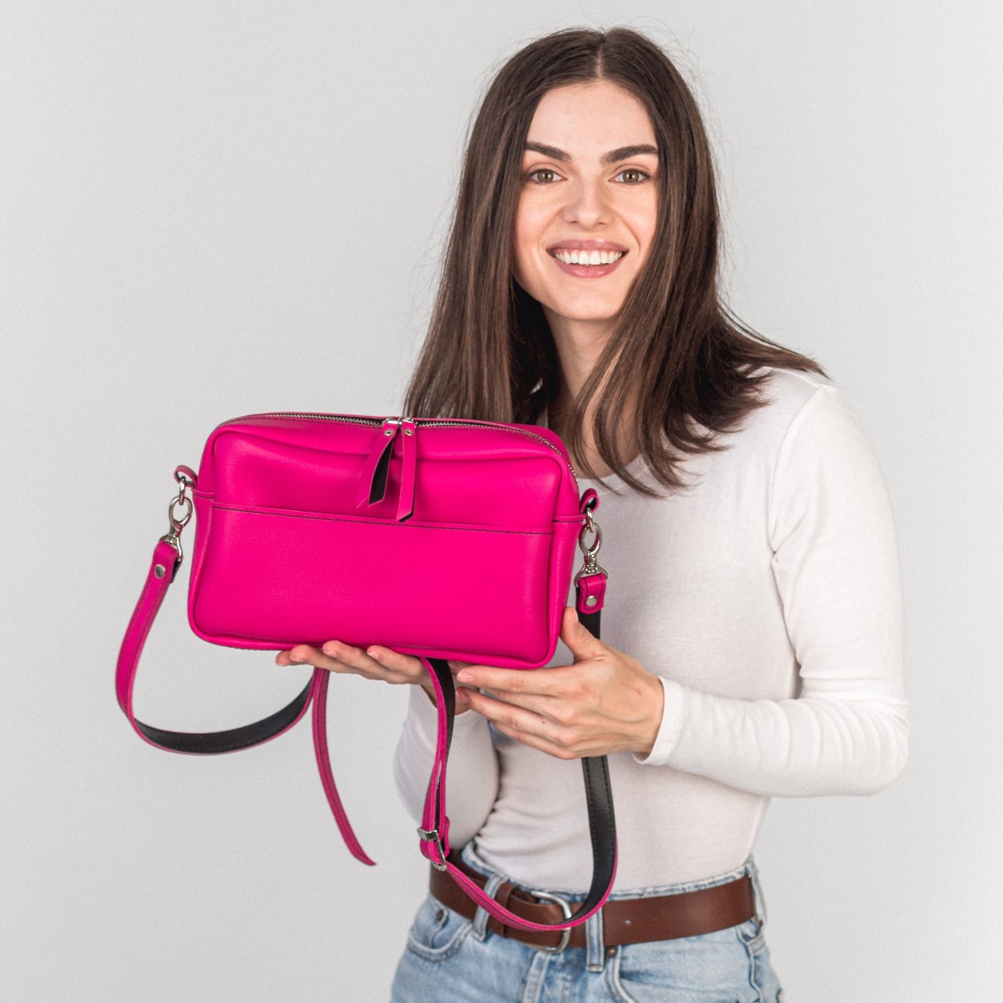 TOASTER BAG - Fuchsia / Black