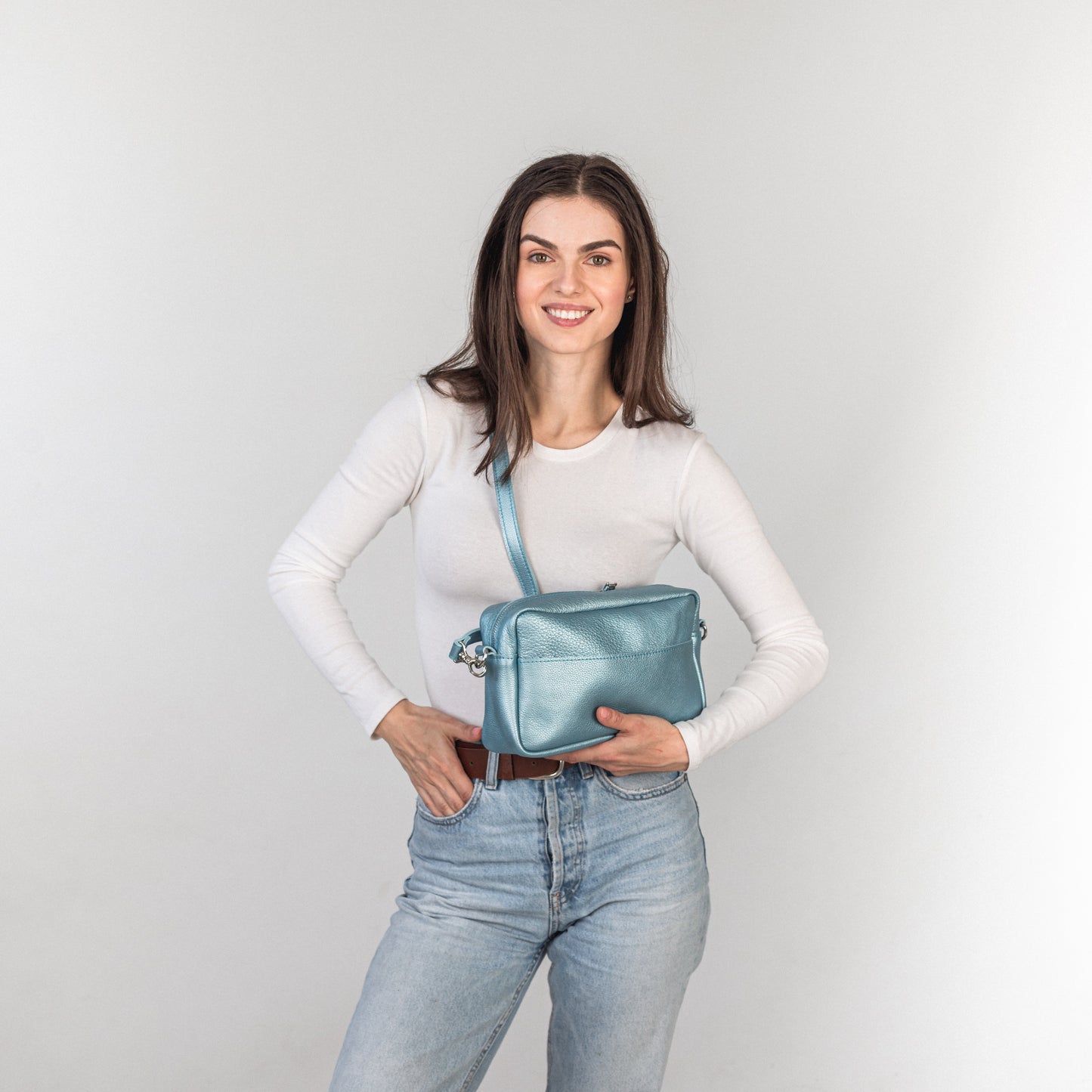 TOASTE BAG - Metallic Light Blue