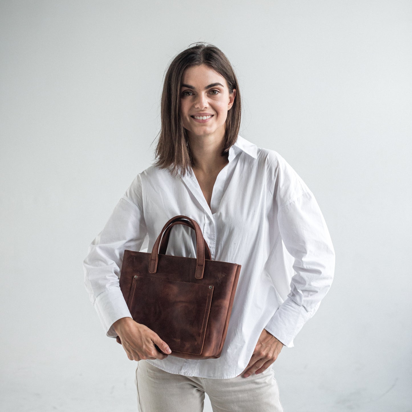 Best leather mini tote bag for everyday use 