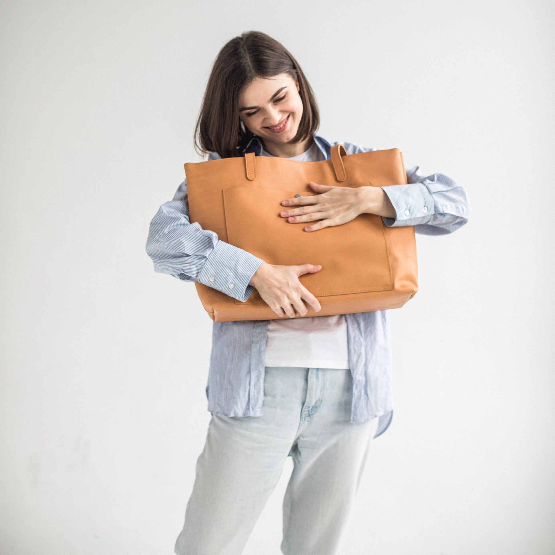 Yellow tote bag 