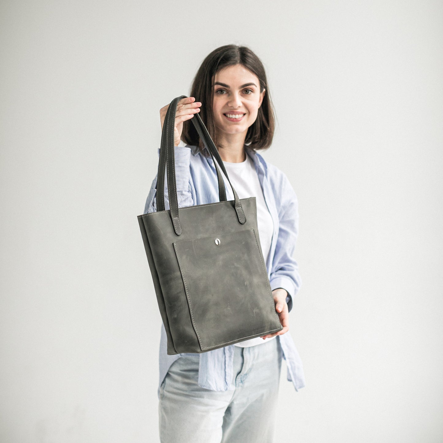 Everyday leather tote bags 